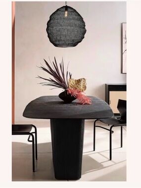 Modern Black Sculptural ceiling lamp